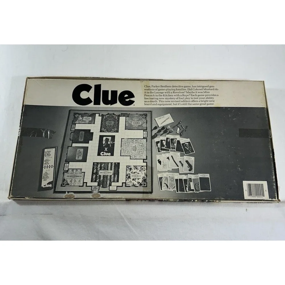 Vintage 1972 CLUE Mystery Detective Board Game Parker Brothers Complete Original